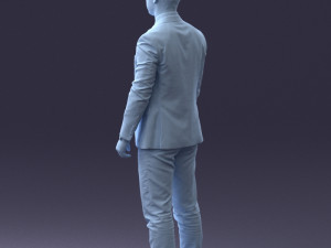 man in suit 0904 3d print ready Model Cetak 3D