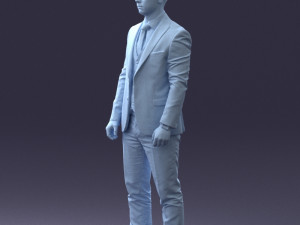 man in suit 0904 3d print ready Model Cetak 3D