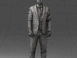 man in suit 0904 3d print ready Model Cetak 3D