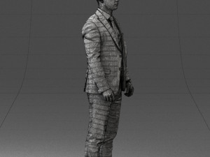 man in suit 0904 3d print ready Model Cetak 3D