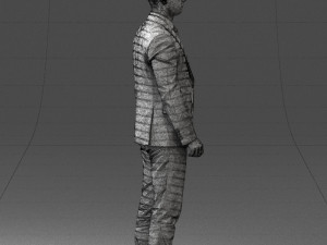 man in suit 0904 3d print ready Model Cetak 3D