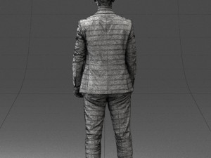 man in suit 0904 3d print ready Model Cetak 3D