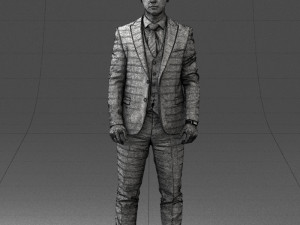 man in suit 0904 3d print ready Model Cetak 3D