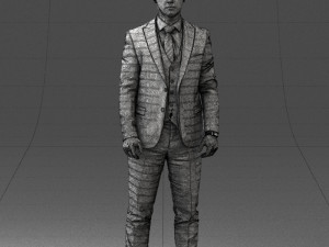 man in suit 0904 3d print ready Model Cetak 3D