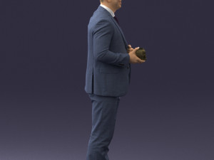 man with skull 0905 Modelo 3D