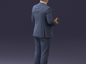 man with skull 0905 Modelo 3D