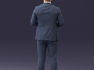 man with skull 0905 Modelo 3D