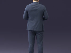 000288 Businessman with Skull Professional Male Character 0905 3dp 3D Print Model