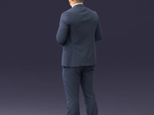 000288 Businessman with Skull Professional Male Character 0905 3dp 3D Print Model
