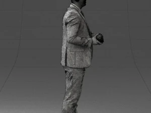 000288 Businessman with Skull Professional Male Character 0905 3dp 3D Print Model