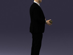 man with skull 1004 3D Model