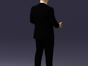 man with skull 1004 3D Model