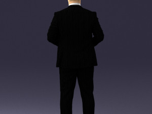 man with skull 1004 3D Model