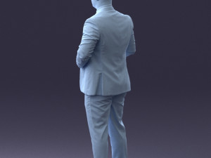 man with skull 1004 3D Model