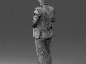 man with skull 1004 3D Model
