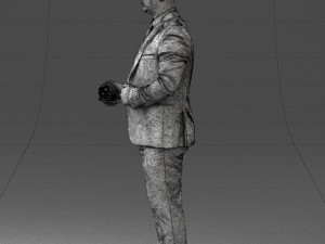 man with skull 1004 3D Model