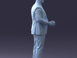 man with skull 1004 3d print ready 3D-Druckmodell