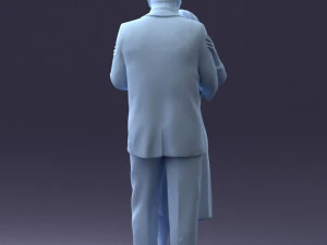 000279 Realistic Elderly Couple Embracing 0709 3dp 3D Print Model