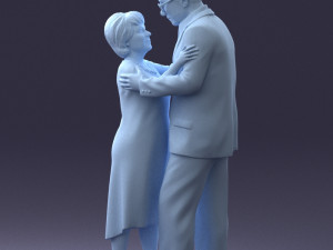 elderly couple 0709 3d print ready 3D Print Model