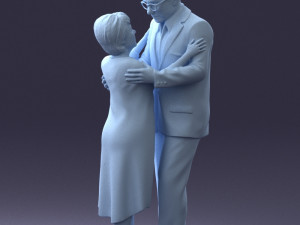 elderly couple 0709 3d print ready 3D Print Model