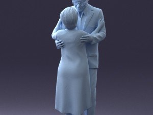 elderly couple 0709 3d print ready 3D Print Model