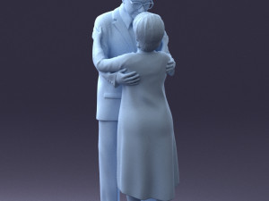 elderly couple 0709 3d print ready 3D Print Model