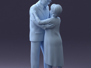 elderly couple 0709 3d print ready 3D Print Model