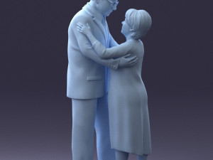 elderly couple 0709 3d print ready 3D Print Model
