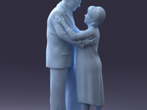 elderly couple 0709 3d print ready 3D Print Model