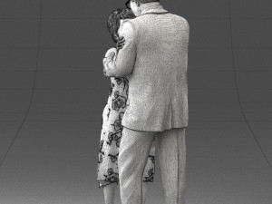 elderly couple 0709 3d print ready 3D Print Model