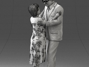 elderly couple 0709 3d print ready 3D Print Model
