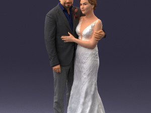 000200 Wedding Couple 1026 3d 3Dプリントモデル
