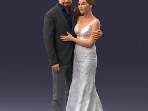 000200 Wedding Couple 1026 3d 3D Print Model