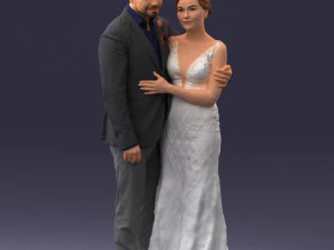 000200 Wedding Couple 1026 3d 3D Print Model