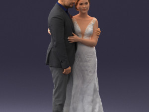 000200 Wedding Couple 1026 3d 3Dプリントモデル