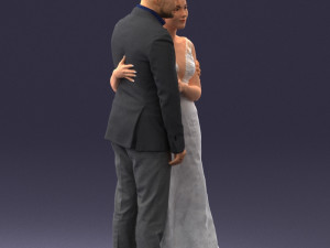 000200 Wedding Couple 1026 3d 3Dプリントモデル