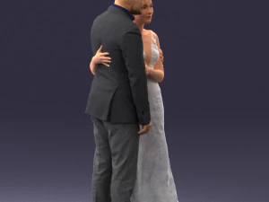 000200 Wedding Couple 1026 3d 3D Print Model