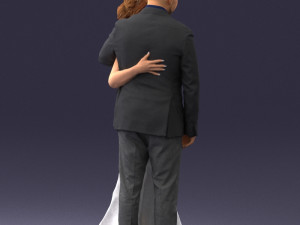 000200 Wedding Couple 1026 3d 3Dプリントモデル