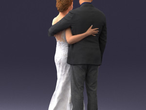000200 Wedding Couple 1026 3d 3Dプリントモデル