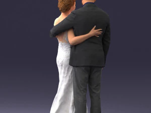 000200 Wedding Couple 1026 3d 3D Print Model