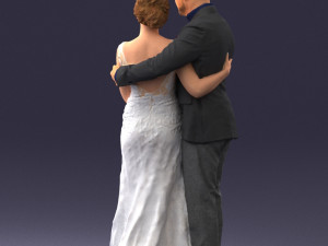 000200 Wedding Couple 1026 3d 3Dプリントモデル