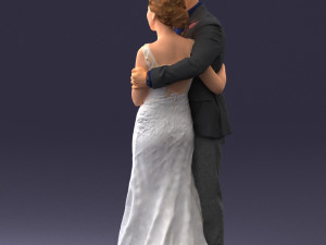 000200 Wedding Couple 1026 3d 3Dプリントモデル