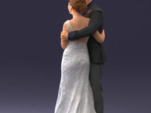 000200 Wedding Couple 1026 3d 3D Print Model