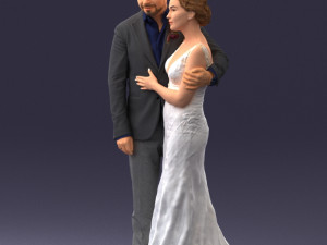 000200 Wedding Couple 1026 3d 3Dプリントモデル
