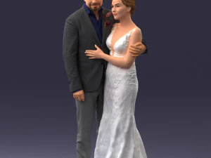 000200 Wedding Couple 1026 3d 3D Print Model