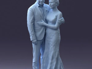 000200 Wedding Couple 1026 3d 3D Print Model