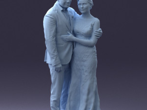 000200 Wedding Couple 1026 3d 3Dプリントモデル