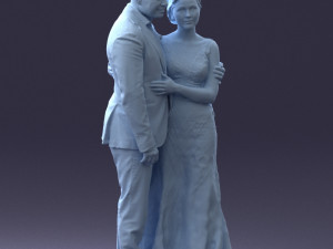 000200 Wedding Couple 1026 3d 3Dプリントモデル