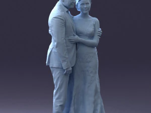 000200 Wedding Couple 1026 3d 3D Print Model