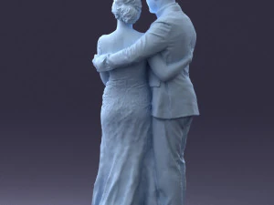 000200 Wedding Couple 1026 3d 3D Print Model